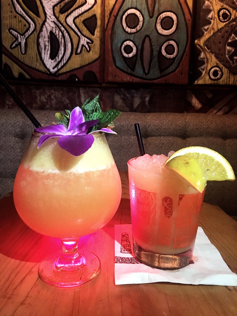 cocktails at False Idol Tiki Bar, San Diego