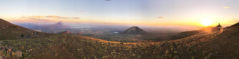 Full moon over night hike of El Hoyo volcano | Best Volcano Hikes in Nicaragua
