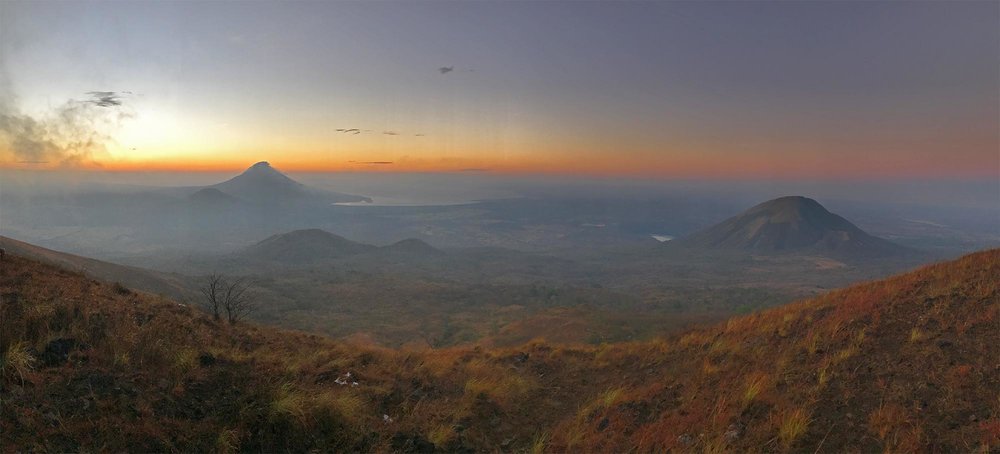 view from El Hoyo volcano, Nicaragua