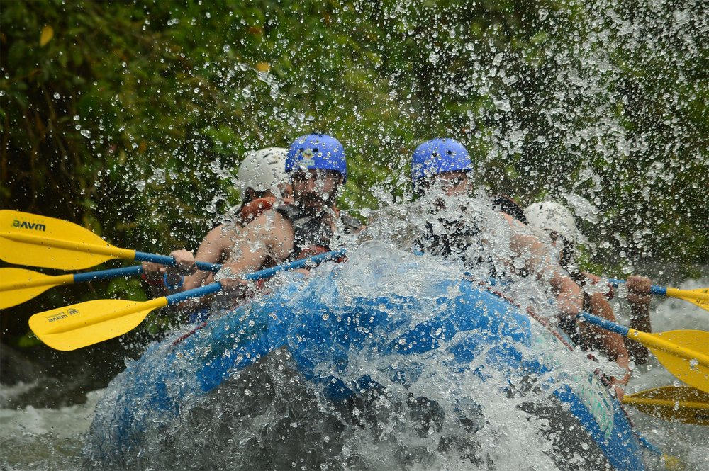 White water rafting the Balsa River in Costa Rica