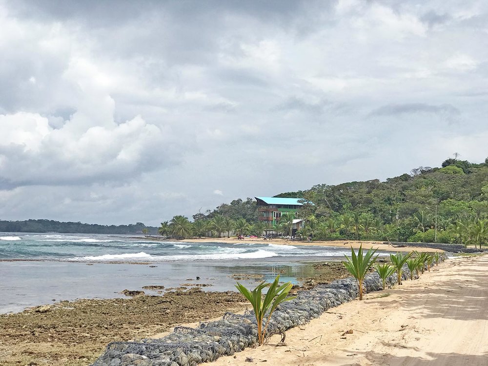 Paki Point beach in Bocas del Toro, Panama