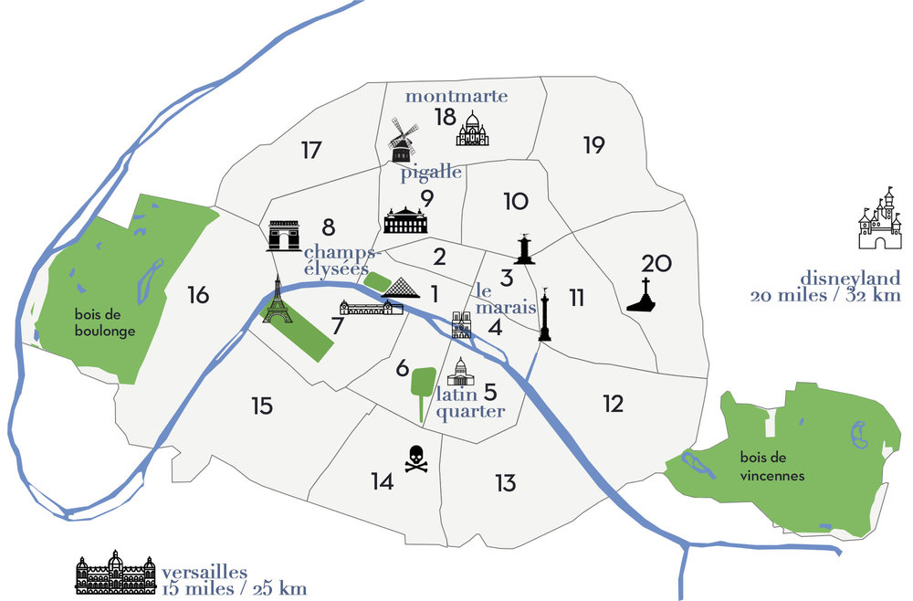 Map of Paris Arrondissements | Paris Neighborhoods Explained