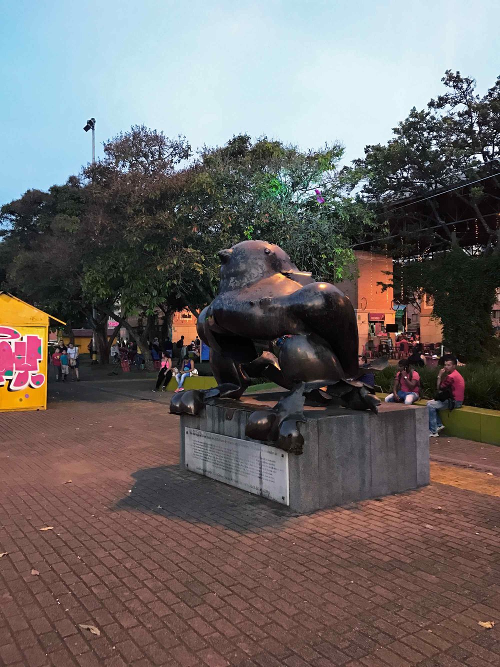 Medellin Colombia Botero bird sculpture blown up