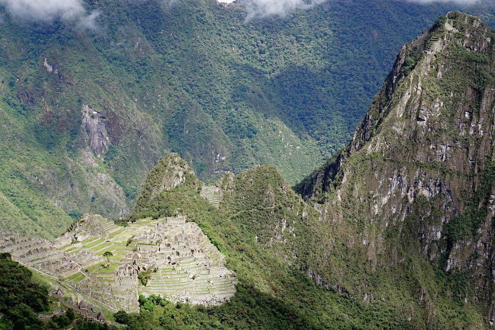Machu Picchu Peru and Huayna Picchu Mountain