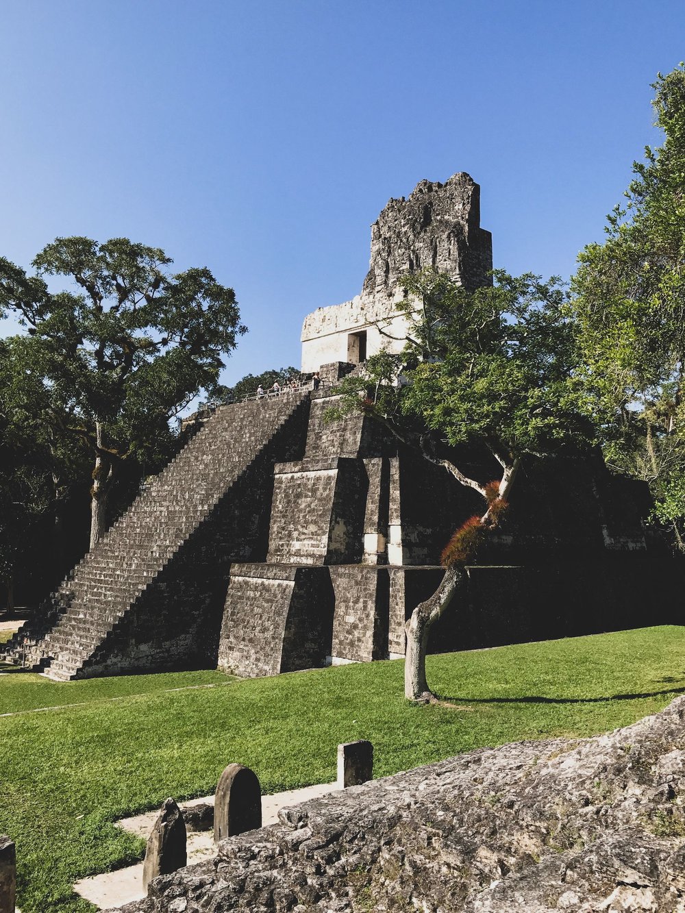 Temple II in Tikal National Park, Guatemala