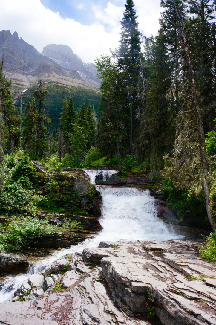 glacier national park st marys lake hiking trail waterfall.jpg