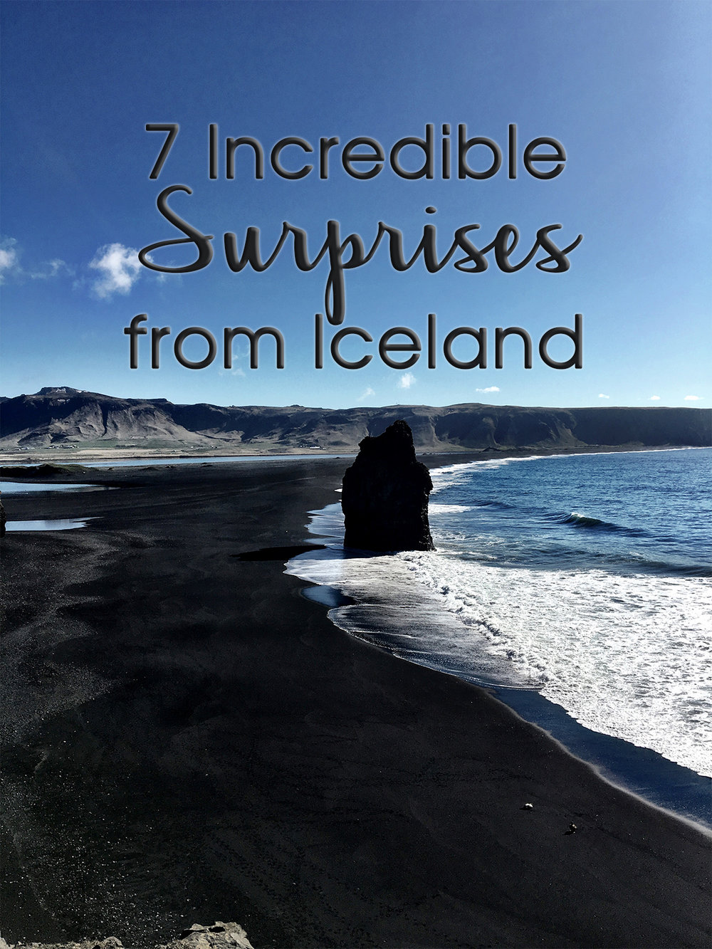 Iceland travel black beach
