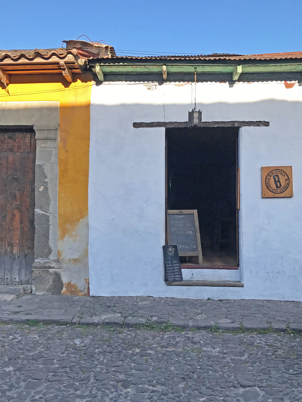 buildings and cobbled streets in Antigua Guatemala
