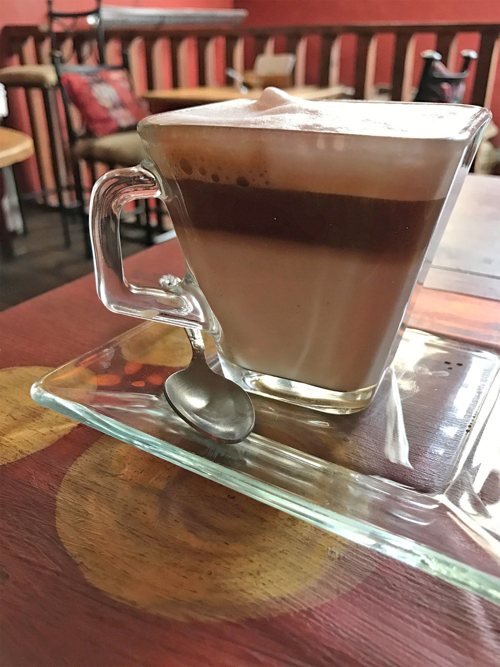 Cafe Boheme latte Antigua Guatemala