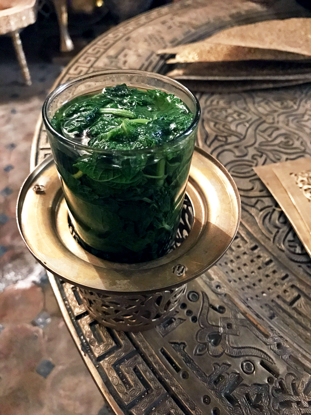 Mint tea in Morocco