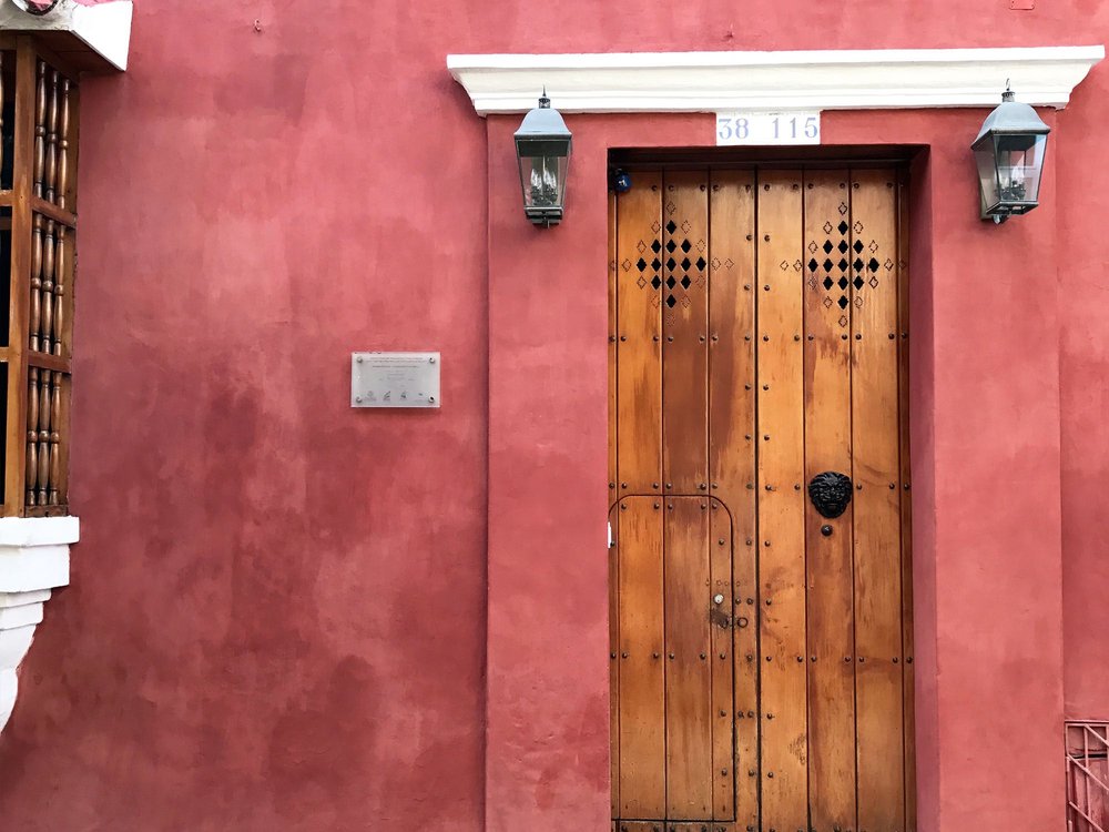 lion door knocker in Cartagena, Colombia  | pictures of Cartagena, Colombia