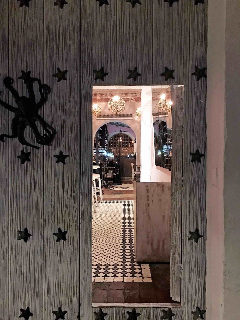 Octopus door knocker | Doors and Door Knockers of Cartagena, Colombia | pictures of Cartagena, Colombia