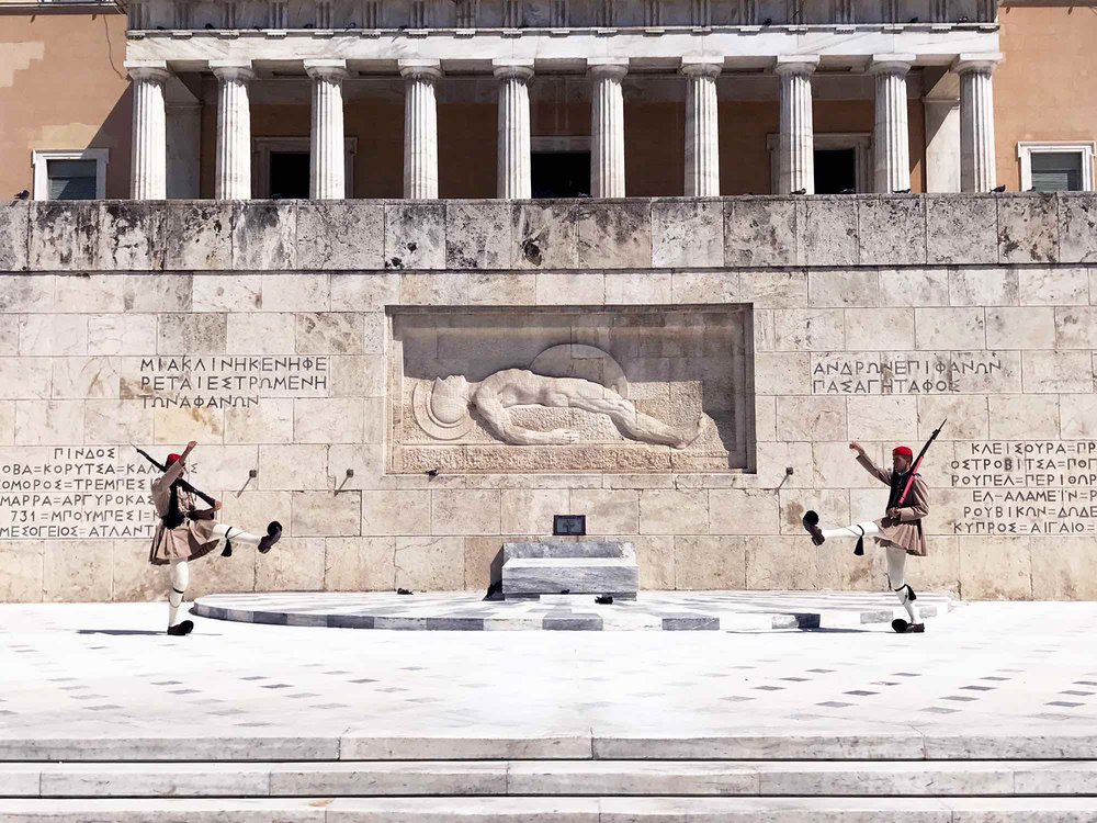 Changing of the Guards in Athens, Greece