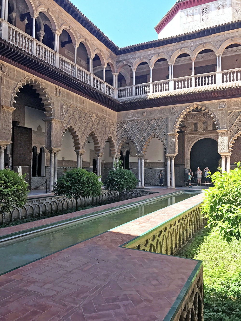 Courtyard of the Maidens| Alcázar, Seville,+Spain