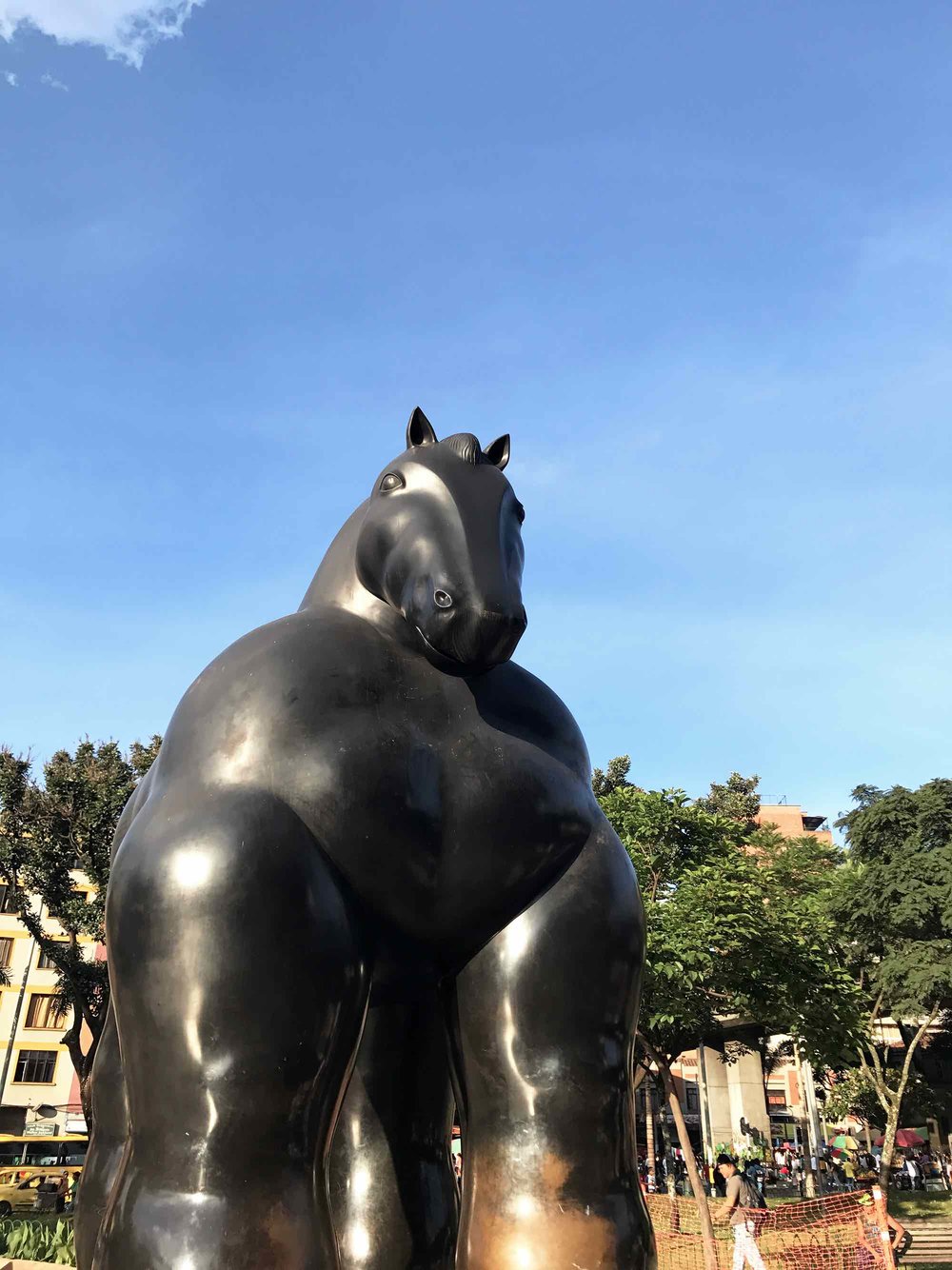 Medellin Colombia Botero horse sculpture
