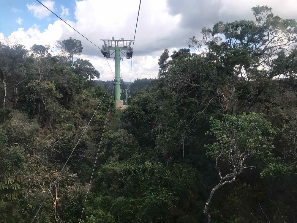 Medellin Colombia Metro Cable to Parque Arvi