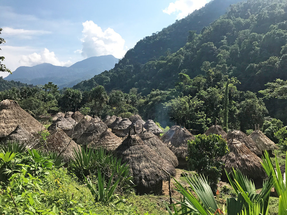 A Kogi village while trekking to the Lost City Colombia