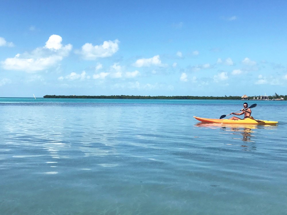 kayaking Caye Caulker belize