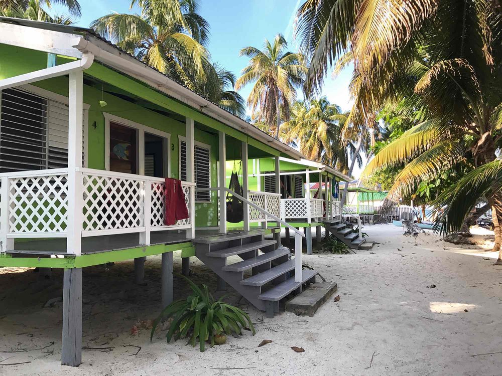 accommodations on Tobacco Caye | Sailing in Belize