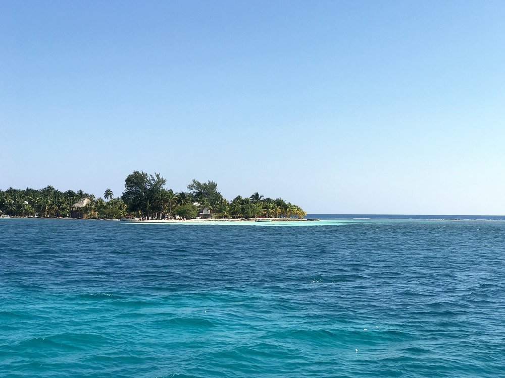 island while sailing Belize