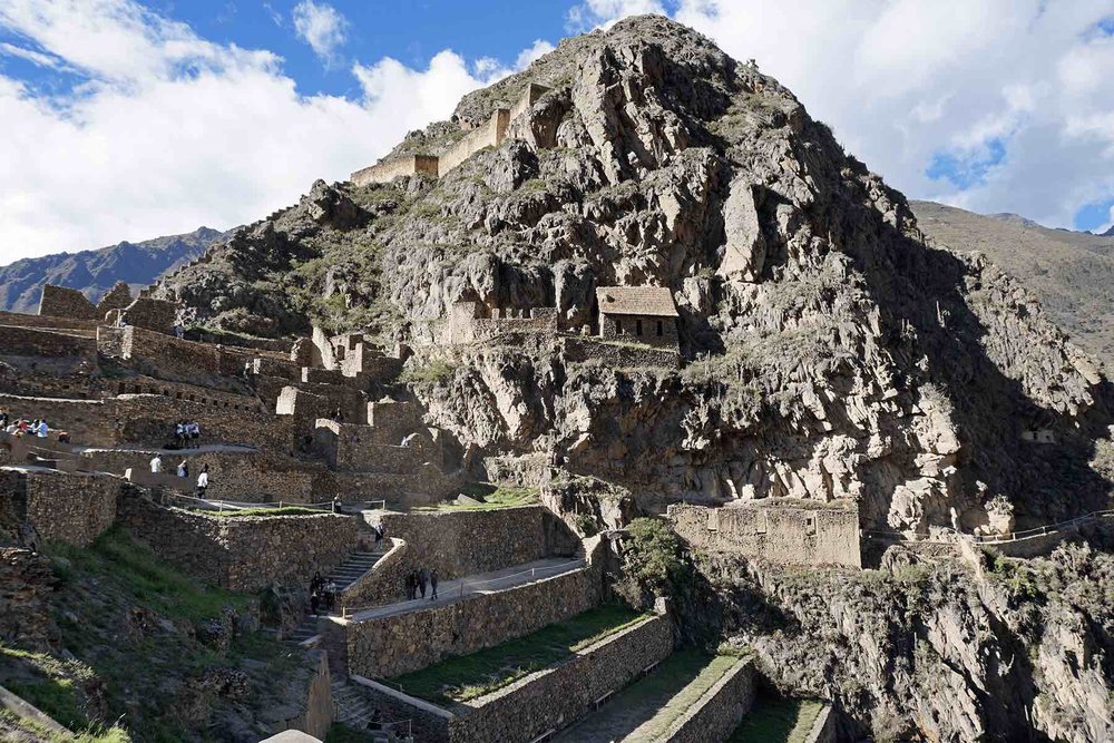 Ollantaytambo Inca ruins in the Sacred Valley of Peru