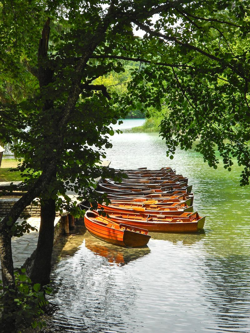 Plitvice Lakes National Park Croatia boats