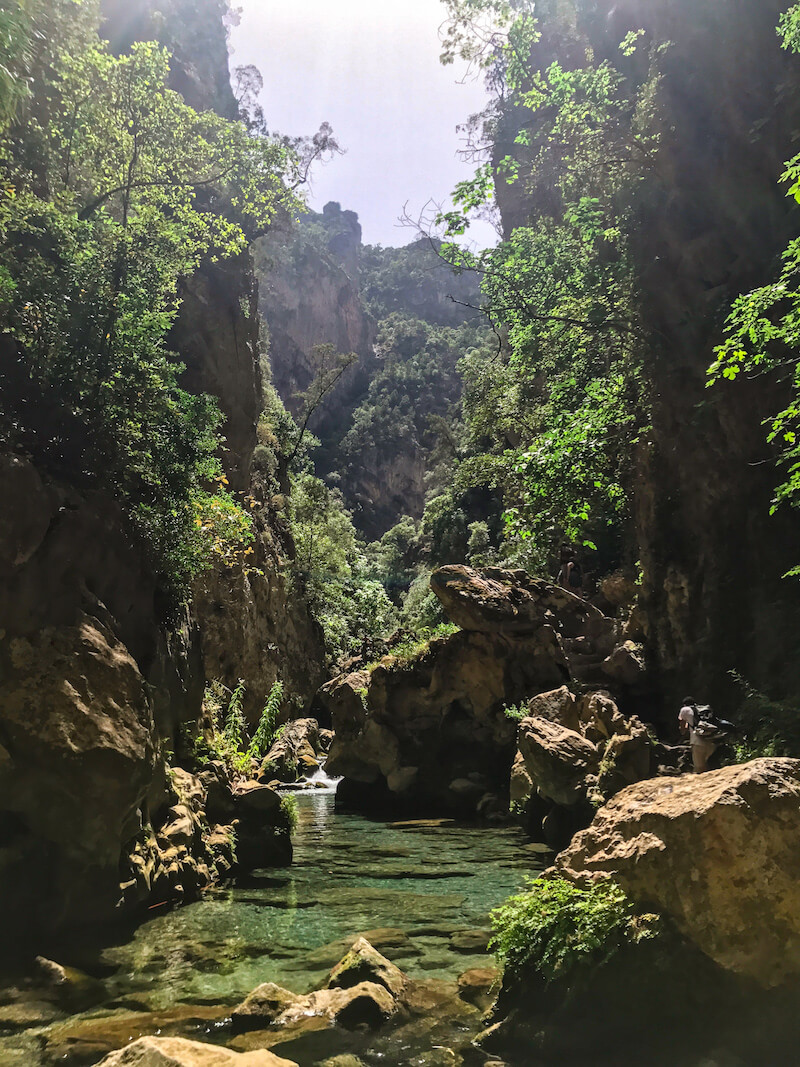 Canyoneering through Akchour river | Hiking in Morocco